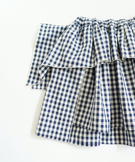 folk made / GINGHAM PUFF SKIRT