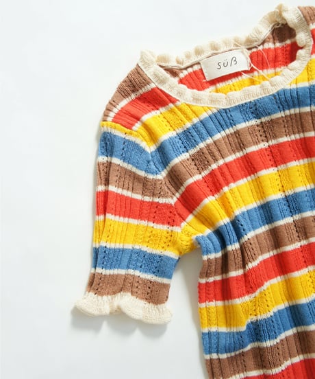 süß (suess) / Multi Border knit tops