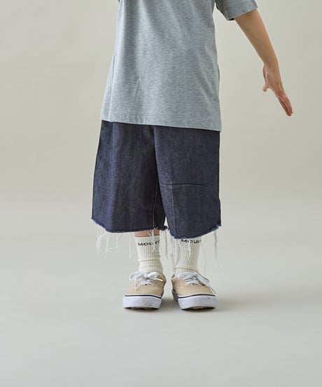 MOUN TEN. / CUT OFF MIDI JEANS