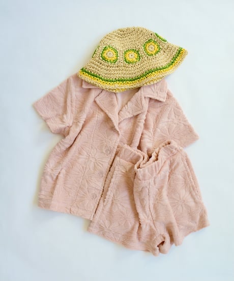 FISH & KIDS / FLOWERS TOWEL SHIRT