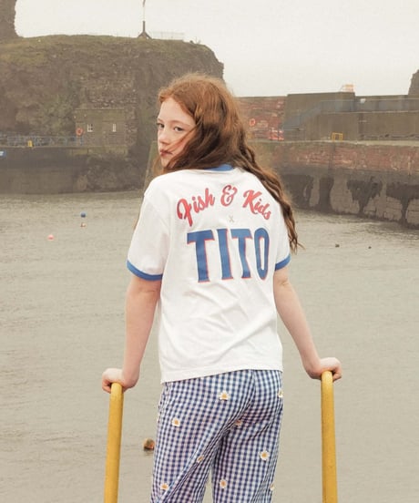 FISH & KIDS x TITO / CONTRAST COLOR T-SHIRT