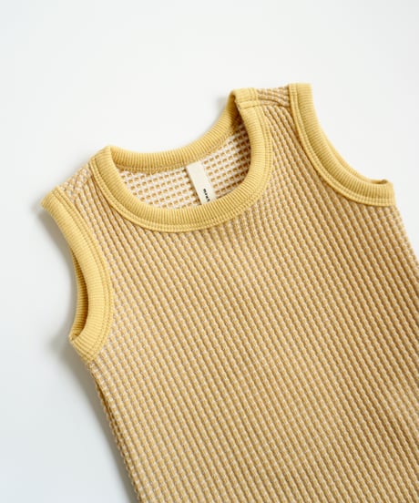 MOUN TEN. / BICOLOR WAFFLE TANKTOP (for baby)