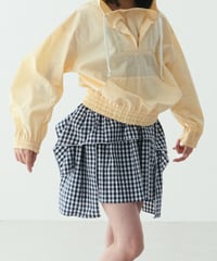 folk made / GINGHAM PUFF SKIRT