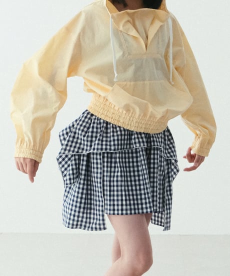 folk made / GINGHAM PUFF SKIRT