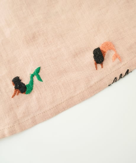FISH & KIDS / ALLOVER EMBROIDERY MERMAID DRESS