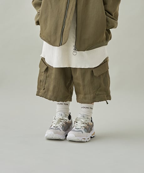 MOUN TEN. / BRIGHT TWILL MIDI CARGO
