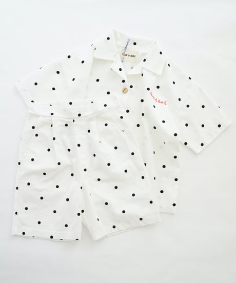 TOM & BOY / WASHED SHORT PANTS  POLKA DOT