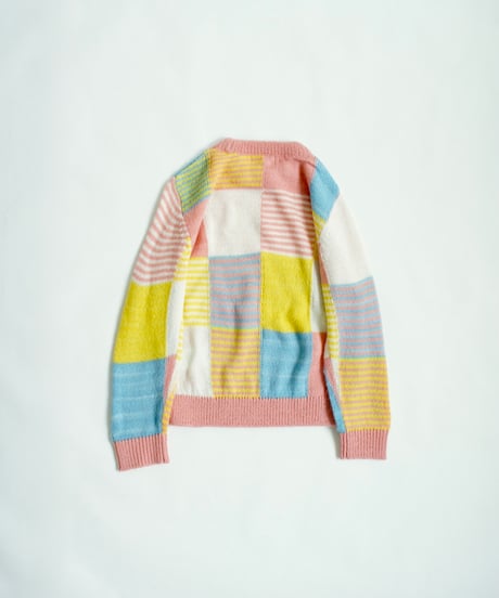 FISH & KIDS / PATCHWORK PASTELS SWEATER
