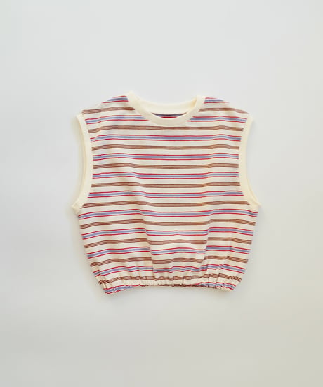 & pal / BORDER FRENCH SLEEVE