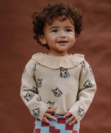 SPROET & SPROUT / Romper knitted Squirrel print