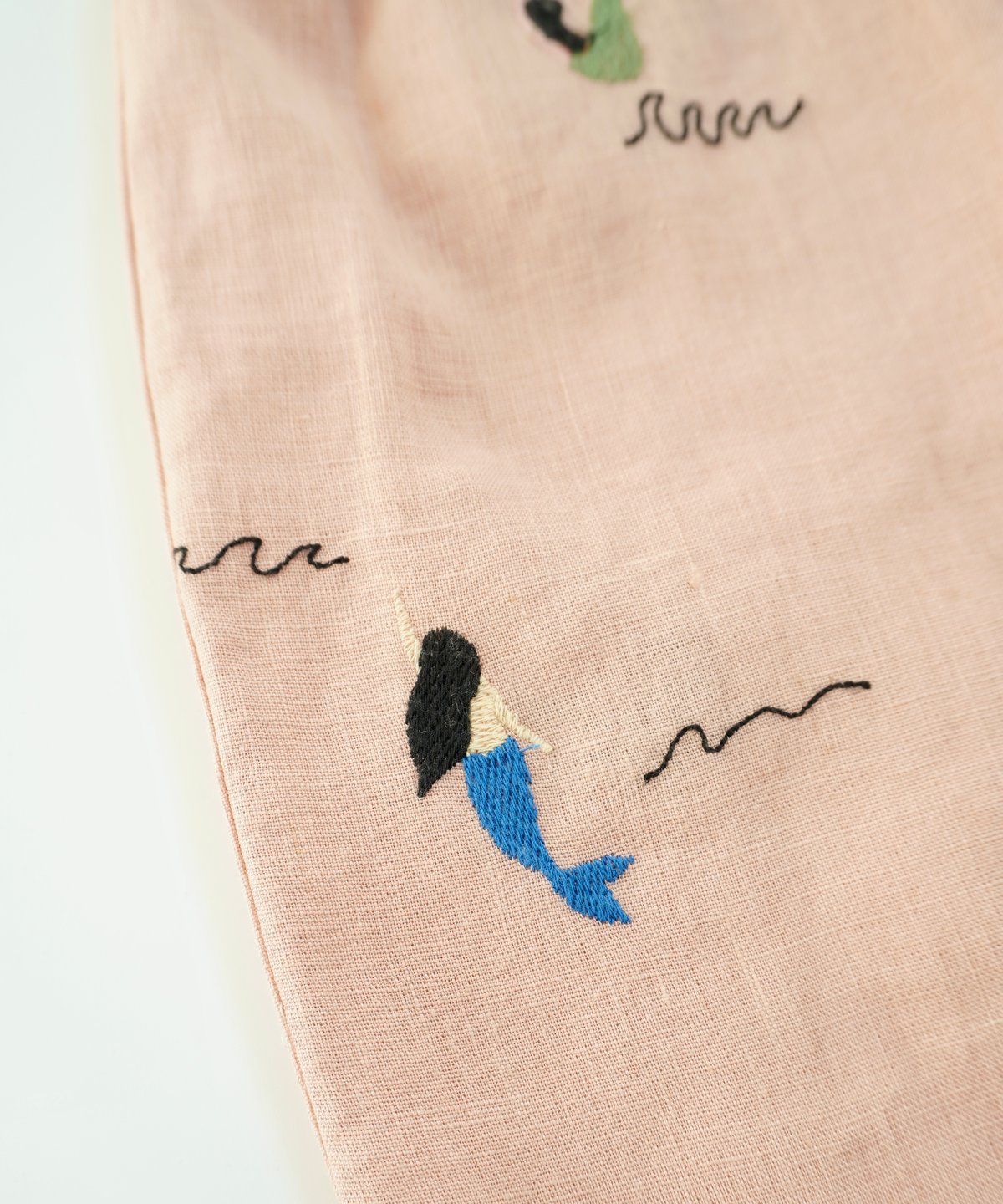 FISH & KIDS / ALLOVER EMBROIDERY MERMAID DRESS