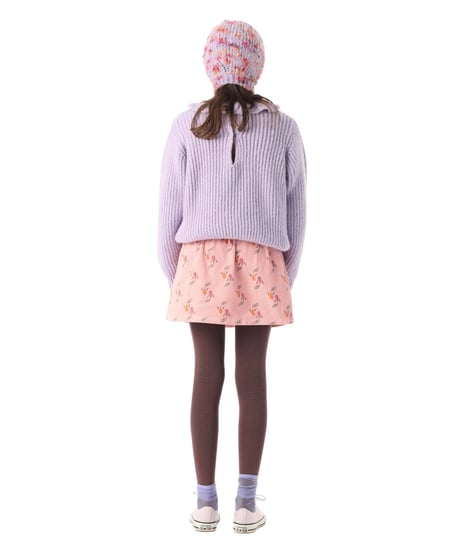 piupiuchick / Short skirt pink w|multicolor fishes