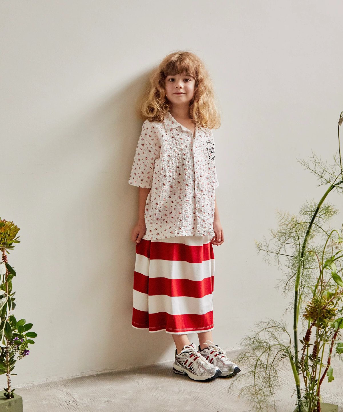 TOM & BOY / FLOWER SHIRT | in the park