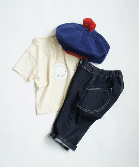 MOUN TEN. / FRONT TUCK ORGANIC JEANS (for baby)