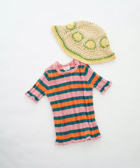 süß (suess) / Multi Border knit tops | pink