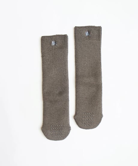 MOUN TEN. / wool cotton rib tube socks
