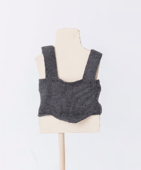 folk made / rib bustier