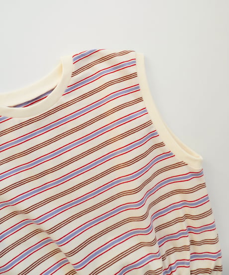 & pal / BORDER FRENCH SLEEVE