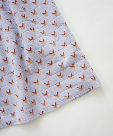 piupiuchick / Long terry cotton skirt lilac w|multicolor arrows