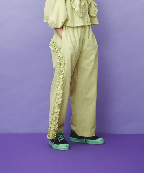 folk made / FRILL MOTIF PANTS