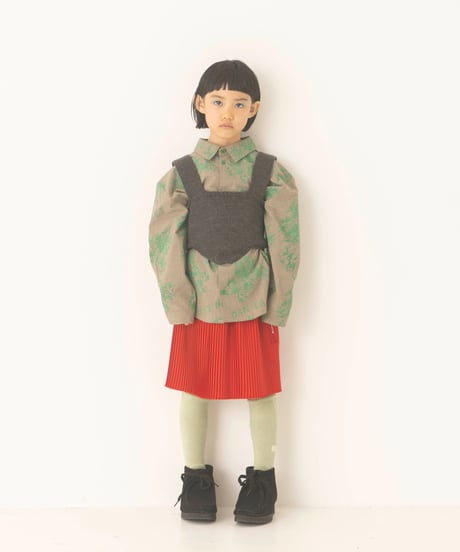 folk made / pleats skirt