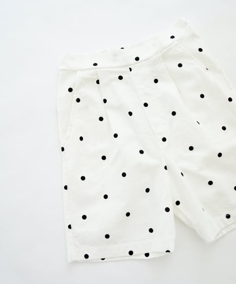 TOM & BOY / WASHED SHORT PANTS  POLKA DOT