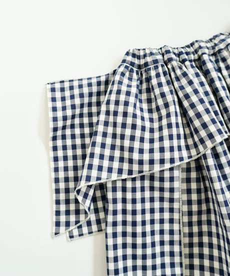 folk made / GINGHAM PUFF SKIRT