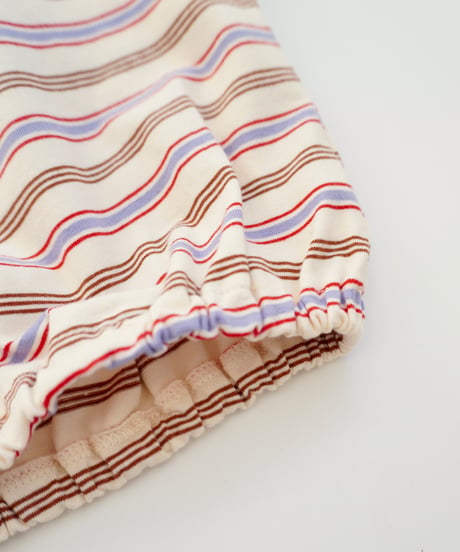 & pal / BORDER FRENCH SLEEVE