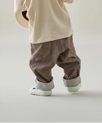 MOUN TEN. / FRONT TUCK ORGANIC JEANS (for baby)