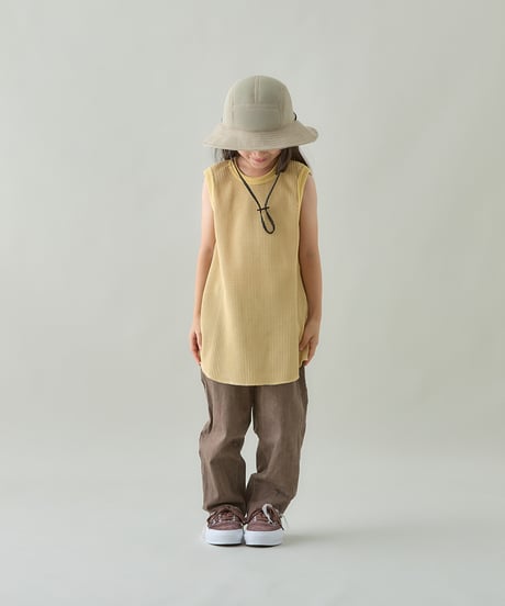 MOUN TEN. / BICOLOR WAFFLE TANKTOP