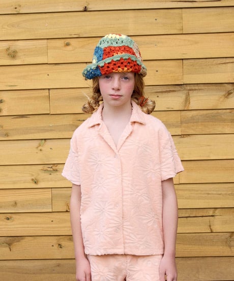 FISH & KIDS / FLOWERS TOWEL SHIRT
