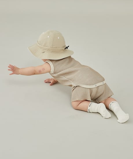 MOUN TEN. / BICOLOR WAFFLE TANKTOP (for baby)