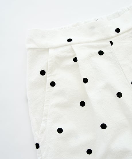 TOM & BOY / WASHED SHORT PANTS  POLKA DOT