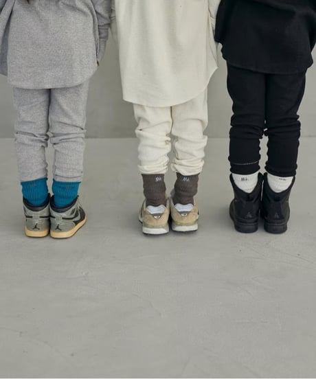 MOUN TEN. / wool cotton rib tube socks