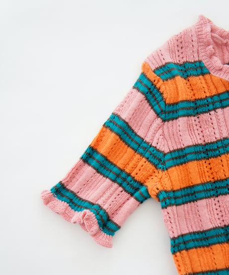 süß (suess) / Multi Border knit tops | pink