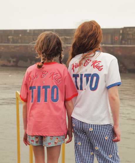 FISH & KIDS x TITO / CONTRAST COLOR T-SHIRT