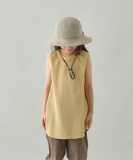 MOUN TEN. / BICOLOR WAFFLE TANKTOP