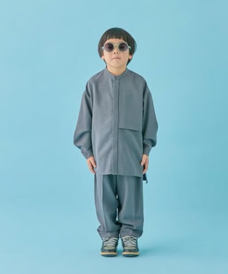 MOUN TEN. / SET・Polyester Canapa Shirts & 1tuck pants (145-155)