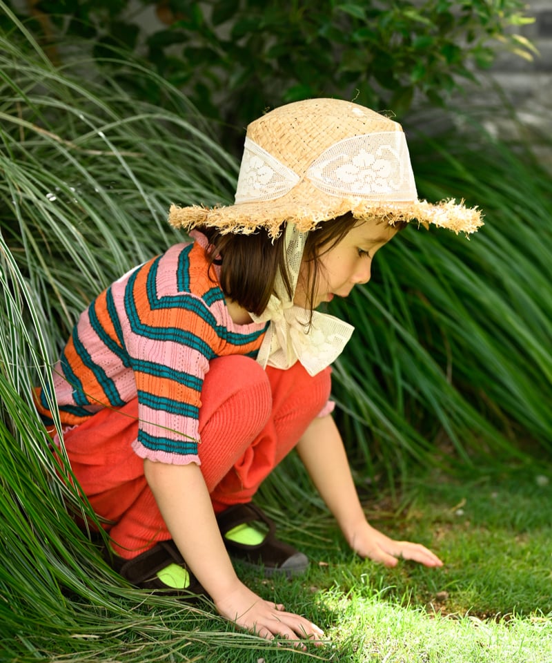 süß (suess) / Straw Hat with Italian Lace | in