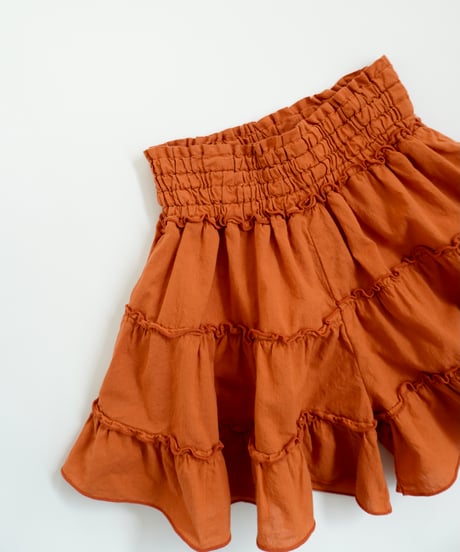 folk made / FRILL CULOTTE SKIRT