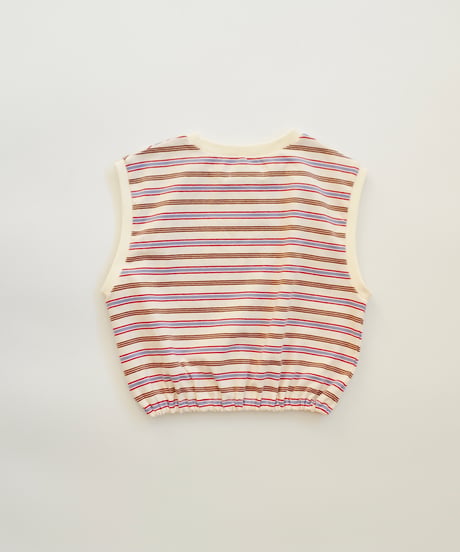 & pal / BORDER FRENCH SLEEVE