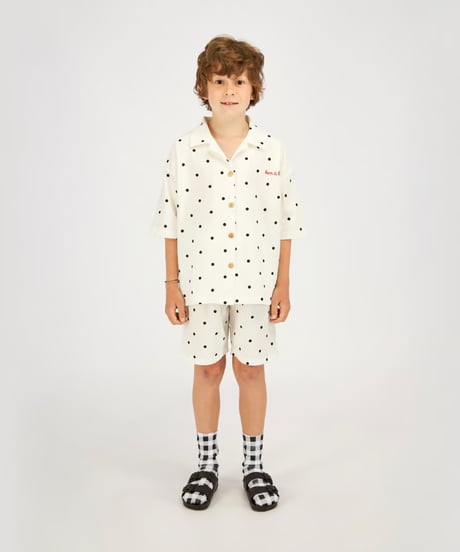 TOM & BOY / WASHED SHORT PANTS  POLKA DOT