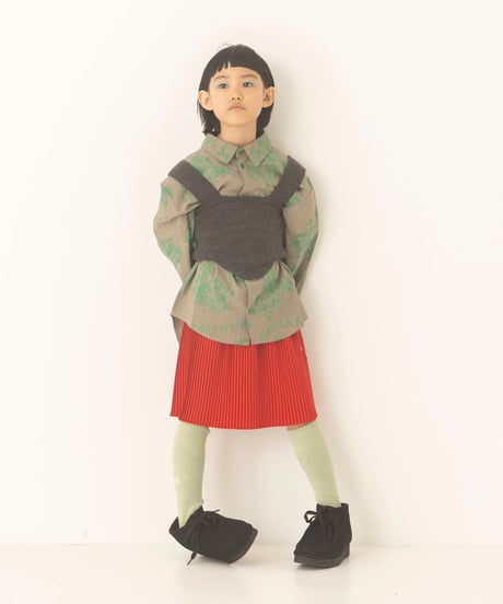 folk made / pleats skirt