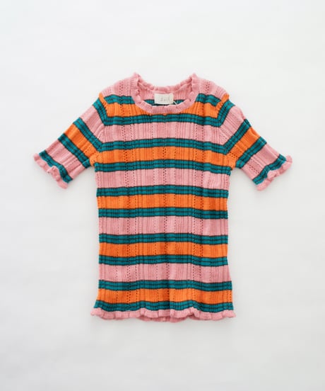 süß (suess) / Multi Border knit tops | pink