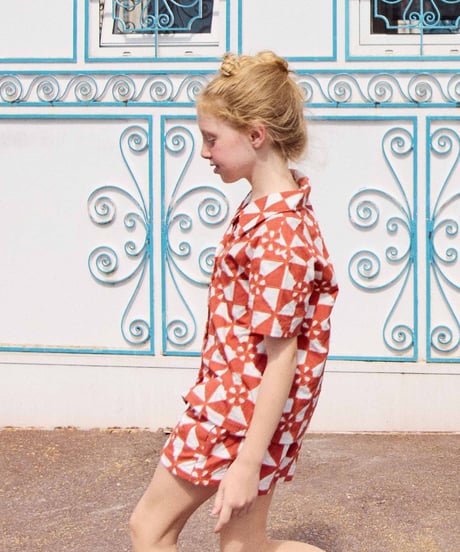 FISH & KIDS / PATCHWORK SHIRT