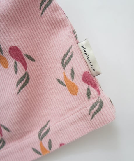 piupiuchick / Short skirt pink w|multicolor fishes