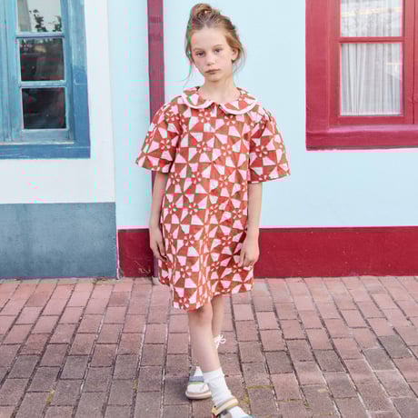 fish&kids パッチワークキルトワンピース fish&kids パッチワークキルトワンピース fish&kids パッチワーク