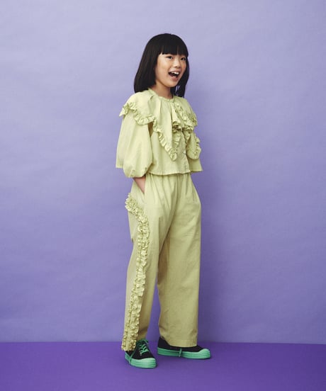folk made / FRILL MOTIF PANTS