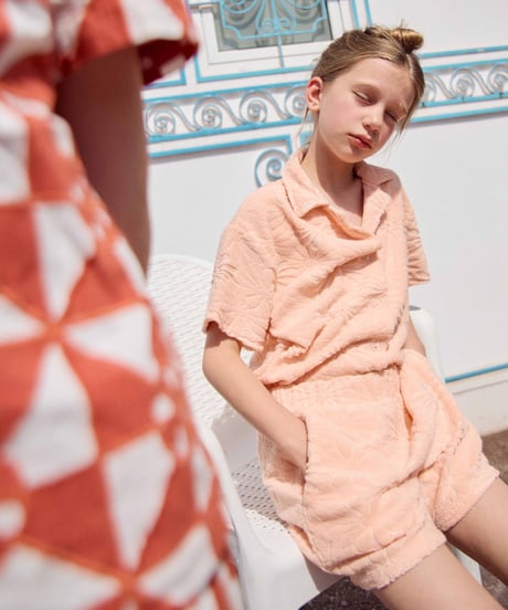 FISH & KIDS / FLOWERS TOWEL SHORT