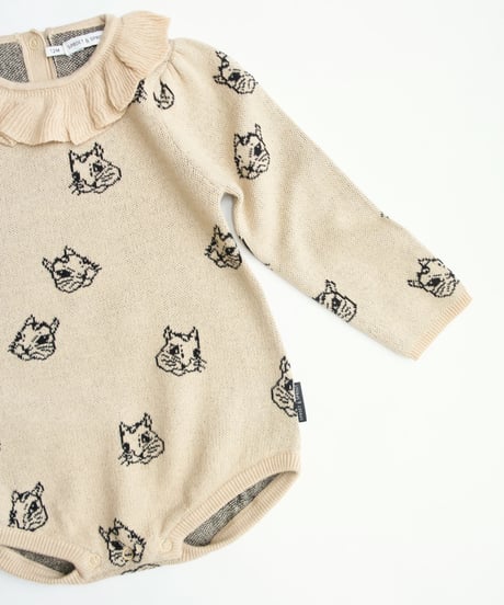 SPROET & SPROUT / Romper knitted Squirrel print